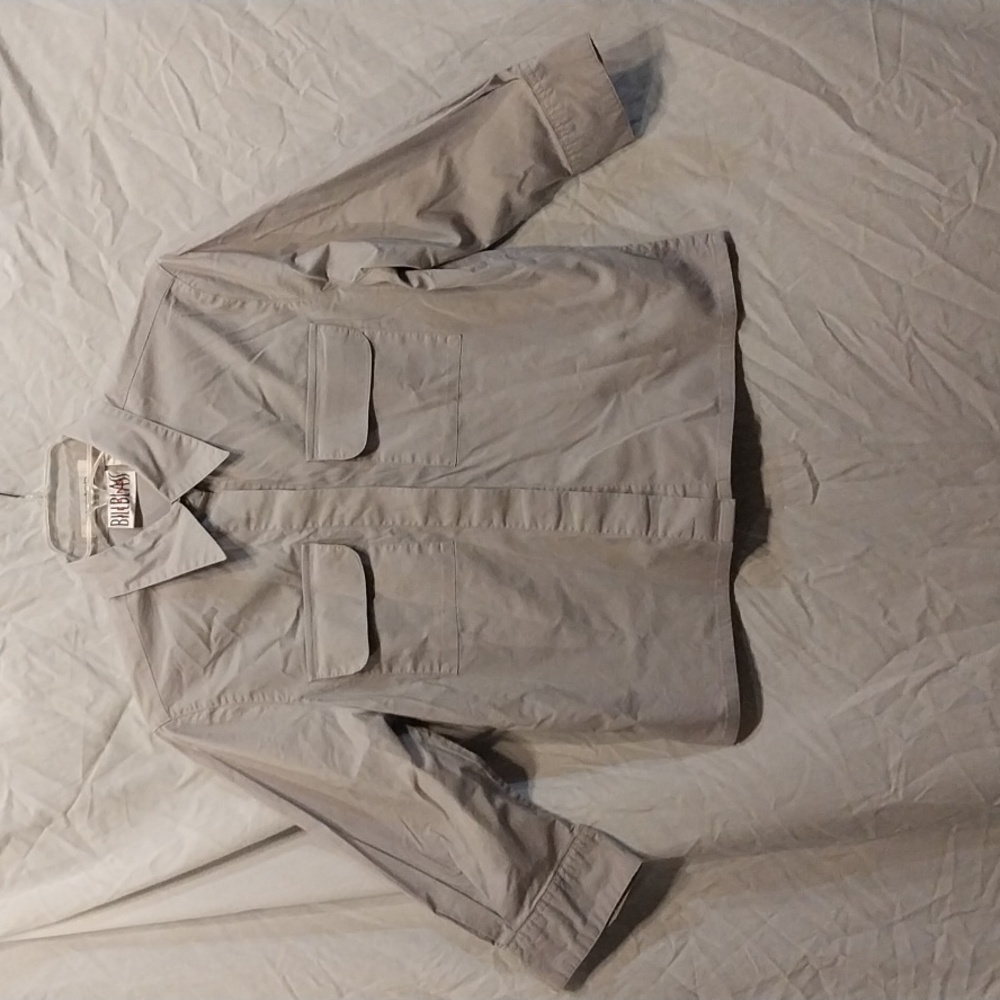 Boys Bill Blass Jeans Stretch gray button down shirt size M